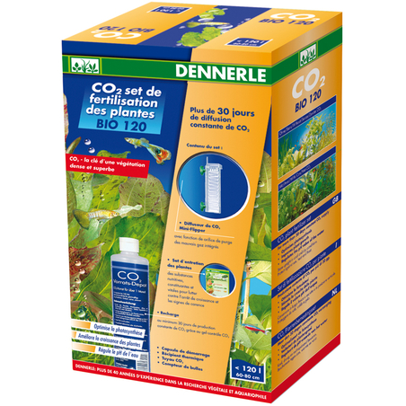 דשן CO2 סט לדישון אקווריום צמחיה ביו 120 דנרלי - DENNERLE CO2 plant fertilizer set BIO 120