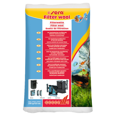 פרלון סרה צמר פילטר 250 גרם - Sera Filter Wool