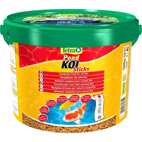 טטרה פונד קוי מזון לכל דגי הקוי והזהב 10 ליטר - Tetra Pond KOI Sticks 10L