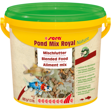 סרה פונד מיקס רויאל נייצ'ר  3.8 ליטר -  Sera Pond Mix Royal Nature 3.8 L
