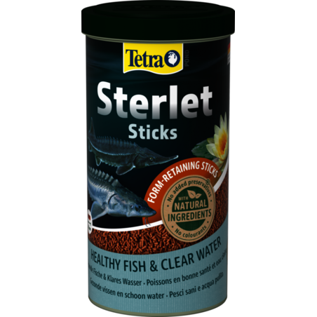 טטרה פונד סטרלט שוקע 1 ליטר - Tetra Pond Sterlet Sticks 1L