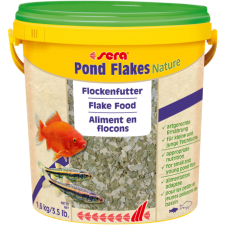 סרה פונד נייצ'ר דפים 10 ליטר -  Sera Pond Flakes Nature 10 L