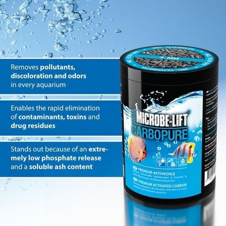 מיקרובליפט פחם קרבופיור לריף ומרינה  486 גרם  - MICROBE LIFT CARBOPURE 486 G
