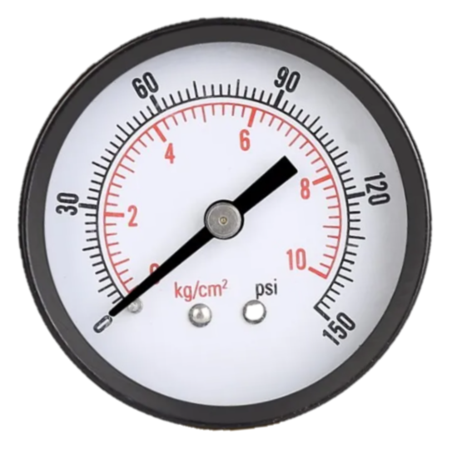 מד לחץ איכותי למערכת אוסמוזה הפוכה - Water pressure gauge for Reverse Osmosis systems