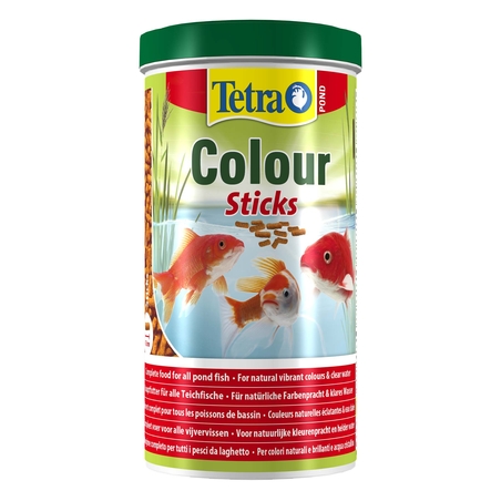 טטרה פונד קולור סטיקס מזון לדגי בריכה 1 ליטר - Tetra Pond Color Sticks 1 Liter