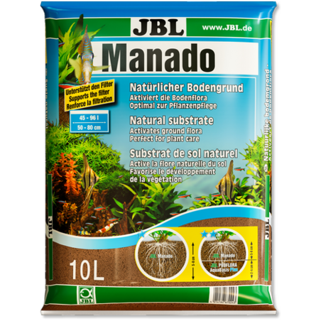 מצע JBL מנאדו לצמחיה ומים מתוקים 10 ליטר -  JBL Manado Subtract for Plants Aquarium 10L