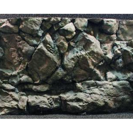 רקע תלת מימד סלעי דגם קומודו 58X148 אקווריסטיק - Aquarium Rocky 3D background Model Komodo