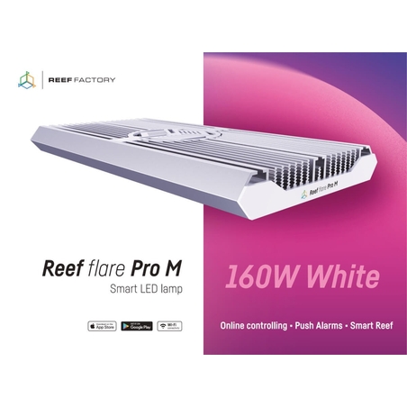 תאורת לד ריף פלייר פרו 160W צבע לבן - REEF FACTORY Reef flare Pro M White
