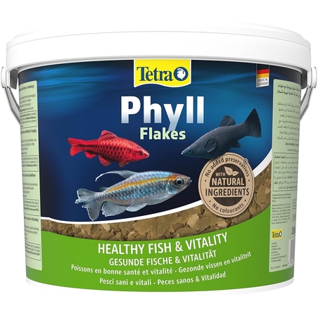 טטרה פייל מזון דפים 10 ליטר - Tetra Phyll Flakes 10L