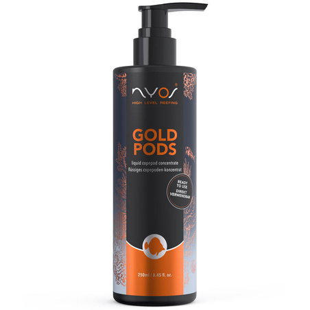 פלנקטון נוזלי מרוכז GOLDPODS קופיפודים ארקטיים להזנת אלמוגים ודגים ניוס 250 מ