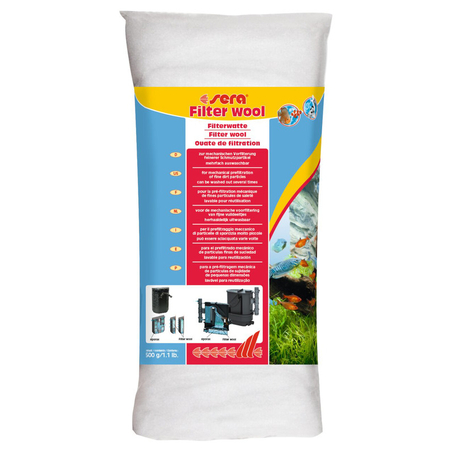 פרלון סרה צמר פילטר 500 גרם - Sera Filter Wool