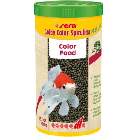 סרה גולדי קולור ספירולינה נייצ'ר 1000 מ”ל - Sera Goldy Color Spirulina Nature 1000 ML