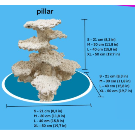 מסלעה קרמית אקווה קרמיק פילר - Aqua Ceramic Aquascape Pillar