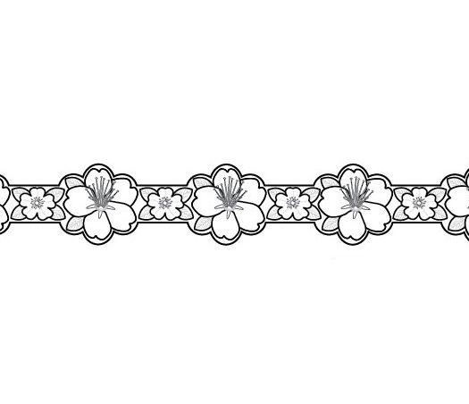 כתר פרחי שקד לצביעה 1/18