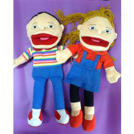 בובות כפפה פה נפתח ילד ילדה  50 ס