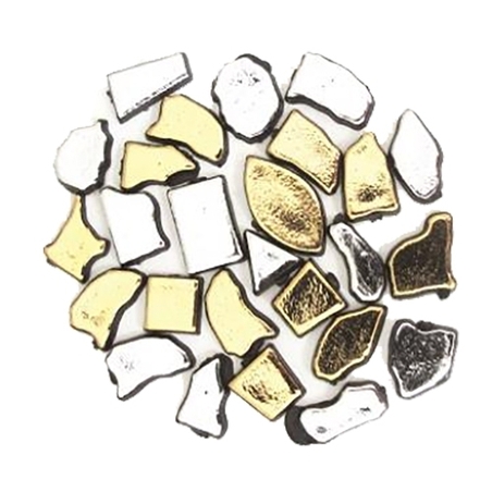 מוזאיקה – זהב-כסף מגוון צורות, 200 גר' SBS