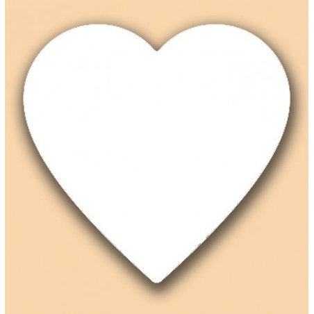 לב מקרטון לבן 1/18 GL