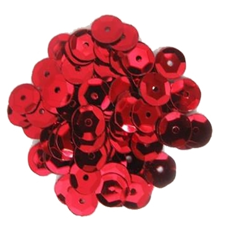 פייטים אדום מתכתי – 100 גר' SK