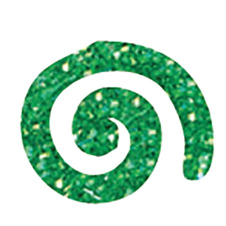 צבע טריפ אקריליק נוצץ ירוק ספרקלס SK