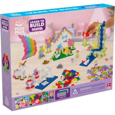 פלוס פלוס פסטל + נאון 1200 חלקים + 8 משטחים