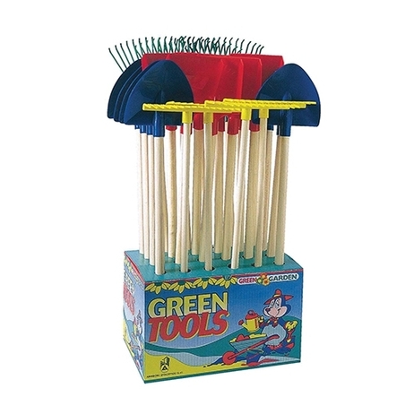 כלי גינה ידית עץ ארוכה מעורב GG (נמכר ביחידה בודדת)