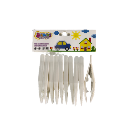 פינצטה פלסטיק לילדים 10 יח'