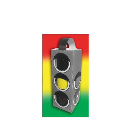 רמזור תלת מימד ליצירה 1/18