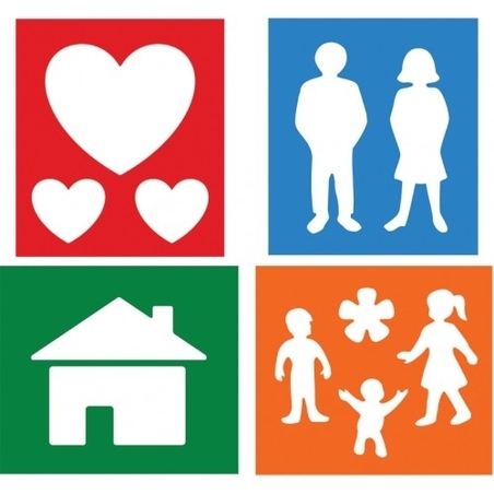 סט שבלונות בית ומשפחה GL