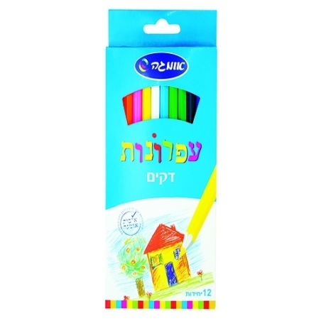 עפרונות צבעונים 1/12 דקים OM