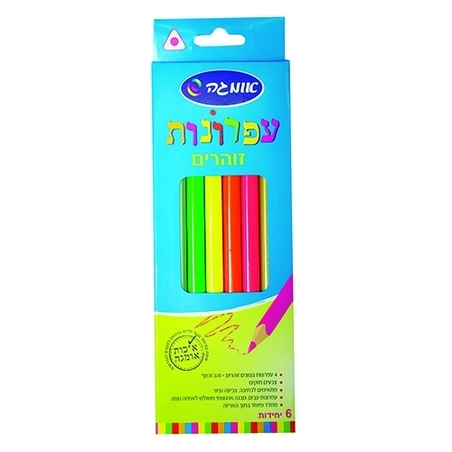 עפרונות צבעוני זוהר 1/6 OM