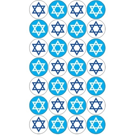 מדבקות מגן דוד  22  מ