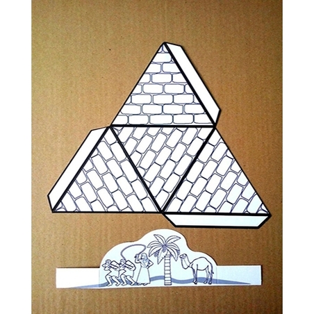 פירמידה תלת מימד להרכבה + נוף עבדים 1/36 AF