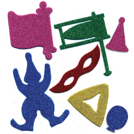 סמלי פורים מסול נצנצים