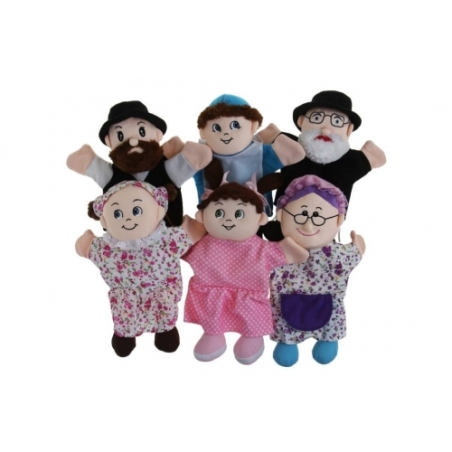 בובות תאטרון כפפה משפחה דתית 6 יחידות