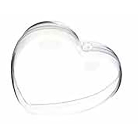 לב פלסטיק שקוף SK 14x13