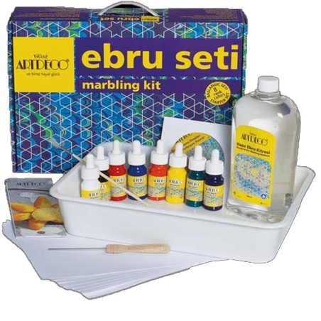 חדש! סט מרבלינג 8 צבעים (ציור על מים) אזל זמנית