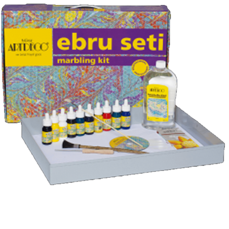 חדש! סט מרבלינג 10 צבעים (ציור על מים) אזל זמנית