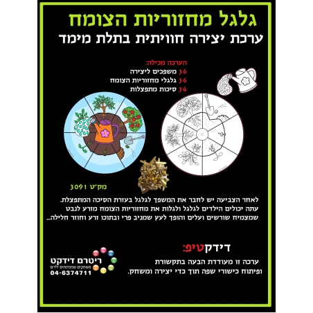 יצירה גלגל מחזוריות הצומח 1/36