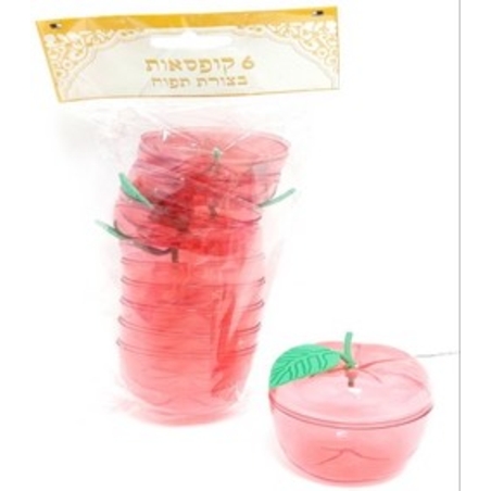 קופסא תפוח אדם שקוף עלה גומי