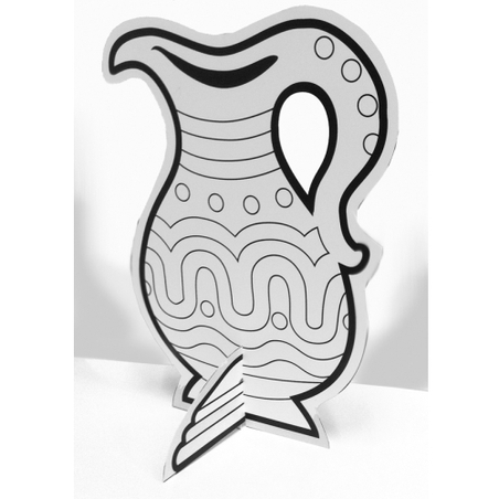 כד עם רגל - יצירה 18 יח'  GL