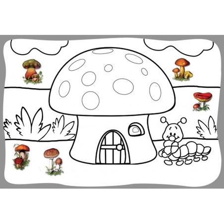 עבודת יצירה פטריה + מדבקות 1/36 GL