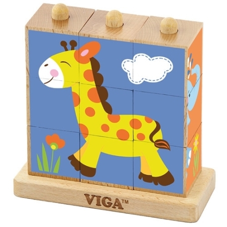 פאזל קוביה עומד - חיות בר PIT