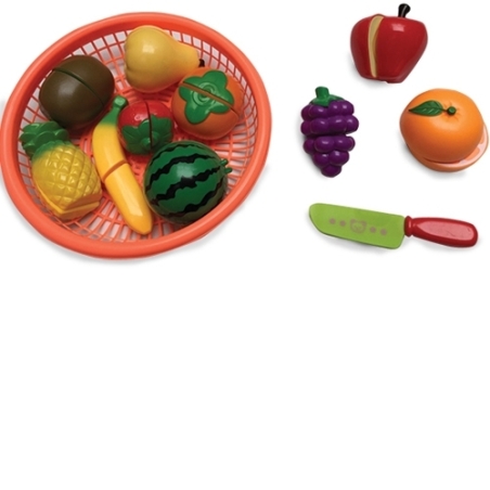 מבחר פירות + סכין בסלסלה