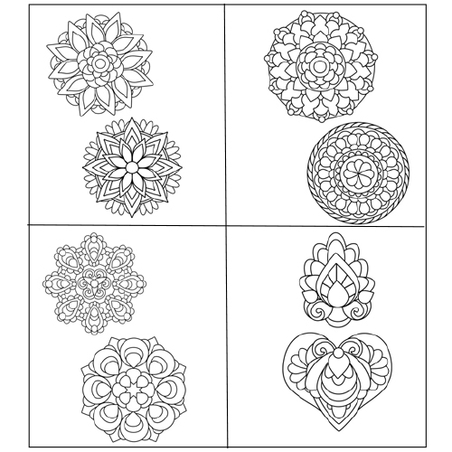 מדבקות חלון מנדלה SK