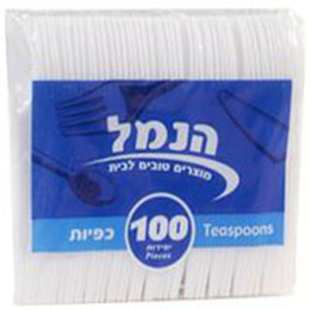 כפיות פלסטיק חד פעמיות 1/100