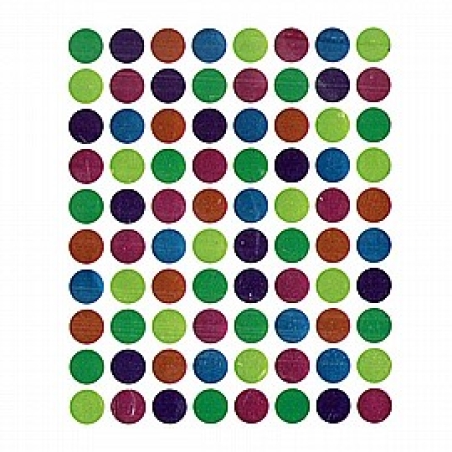 מדבקות עגולות מטאלי מעורב צבעים