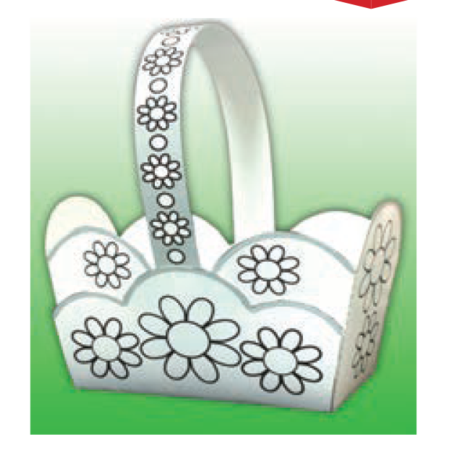 יצירה סלסלת טו בשבט לצביעה והרכבה 1/36