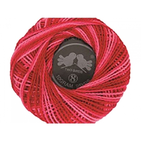 חוט רקמה מתחלף אדום-ורוד SK