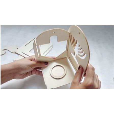 ערכה ליצירת עששית עץ לחנוכה