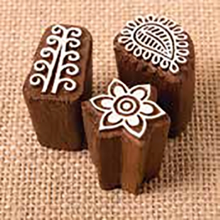 חותמת מיני שלישיה סמלים אינדיאנים SK